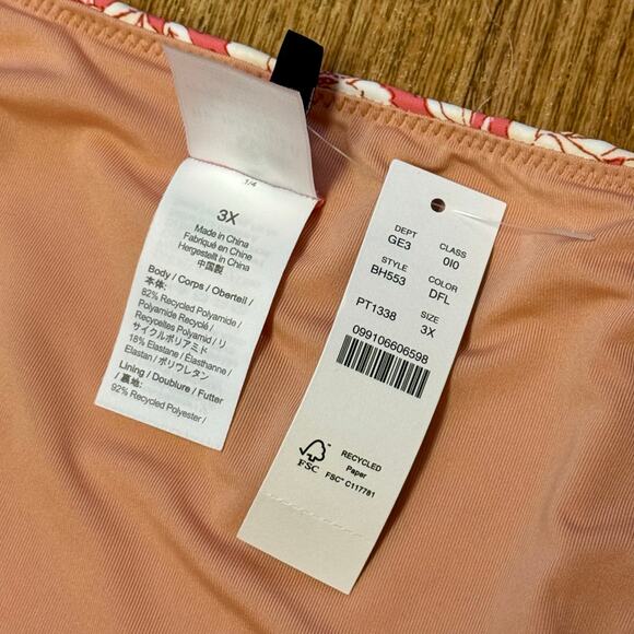 J. Crew Curved Waist Cheeky Bikini Bottom in Tossed Floral Size 3X - Picture 5 of 6